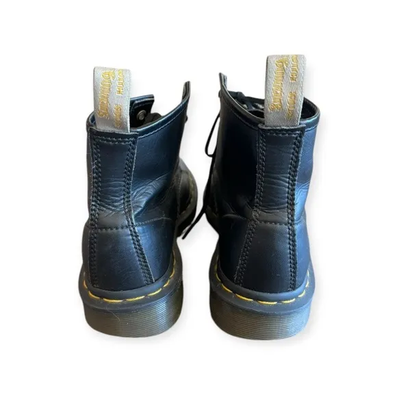 Dr. Martens combat air cushion sole boots black shoes AW004 Sz 6