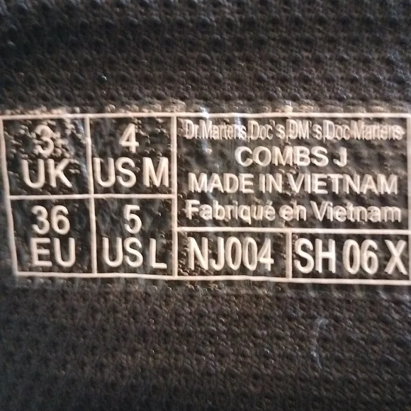 Dr. MARTENS Combat boots size 4m