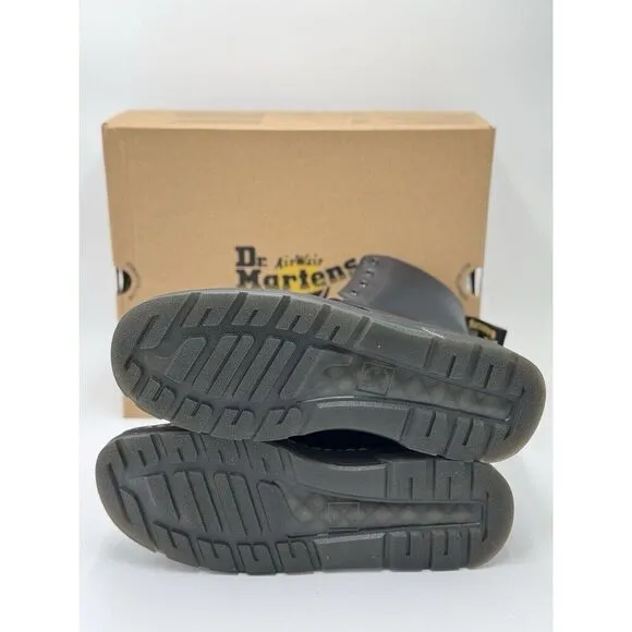 Dr. Martens Crewson Black Leather Lace-up Boots Mens Size 12 New with Box