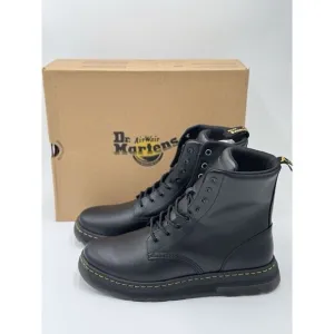 Dr. Martens Crewson Black Leather Lace-up Boots Mens Size 12 New with Box