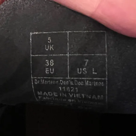 DR. MARTENS Doc Martens Black Patent Leather Combat Boots