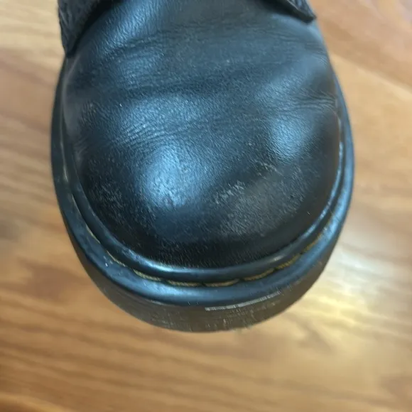 Dr. Martens Doc Martens Junior 1460 Black Leather Lace Up Boots Size 13