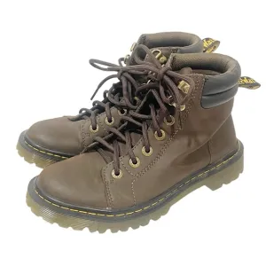 Dr Martens Faora Women's Size 7 Lace Up Dark Brown Combat Boots Shoes