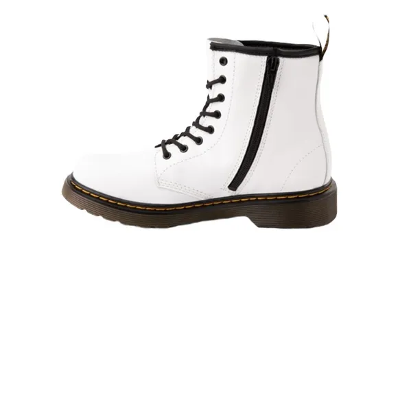 Dr. Martens Girls White Lace-Up Boots. NWOB. Size 4.