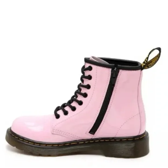Dr. Martens gir’s 1460 pink ankle patent leather Boot Size 4M