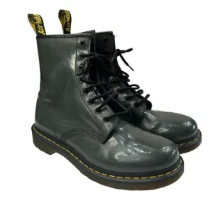 Dr. Martens Grey Patent Leather 1460 Pascal Boots Size Women’s 10