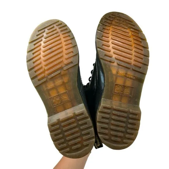 Dr. Martens Grey Patent Leather 1460 Pascal Boots Size Women’s 10