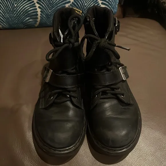 Dr. Martens Joska Boots Size 2 Kids Black