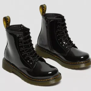 Dr. Martens Junior 1460 Patent Leather Lace Up Boots size 3