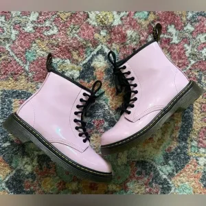 Dr Martens Junior Girls Size 3 1460 Patent Leather Lace Up Boots