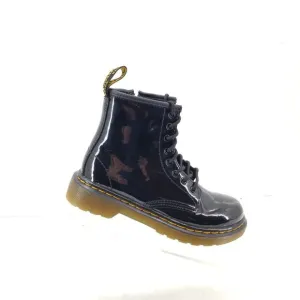 Dr Martens Kids  1460 Black Patent Leather Lace Up Boots Size US 13