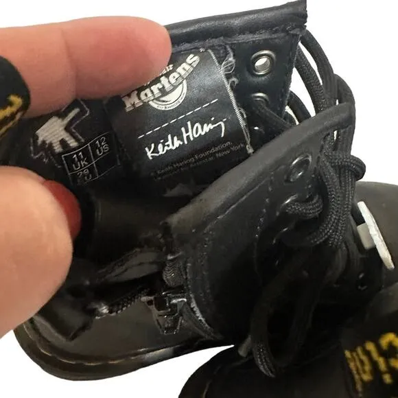 Dr. Martens Kids 1460 Keith Haring Combat Boots size 12