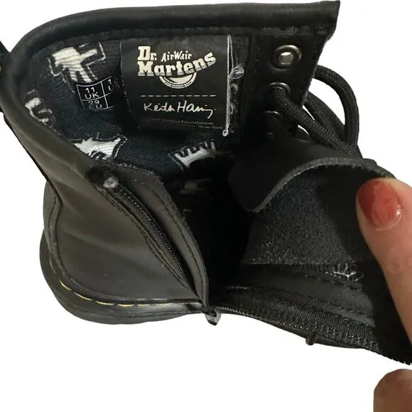 Dr. Martens Kids 1460 Keith Haring Combat Boots size 12