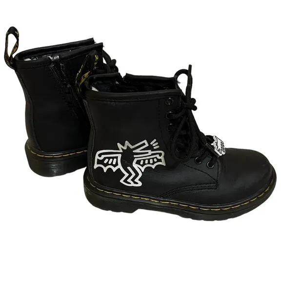 Dr. Martens Kids 1460 Keith Haring Combat Boots size 12