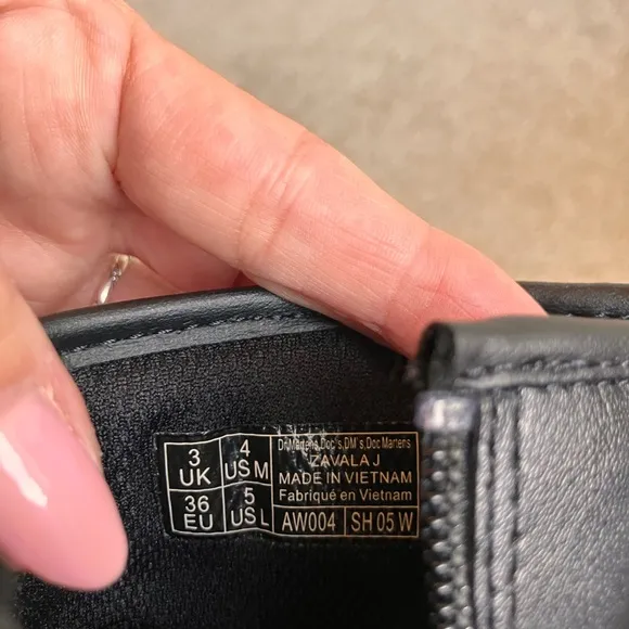 Dr. Martens Kids Combat Boots (Inside Zip)