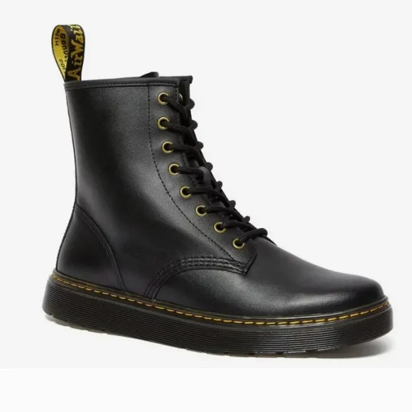 Dr.‎ Martens Kids ZAVALA J Ankle Boots Size US2 EU33 Black Leather Lace Up