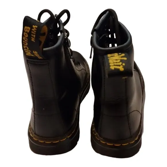 Dr.‎ Martens Kids ZAVALA J Ankle Boots Size US2 EU33 Black Leather Lace Up