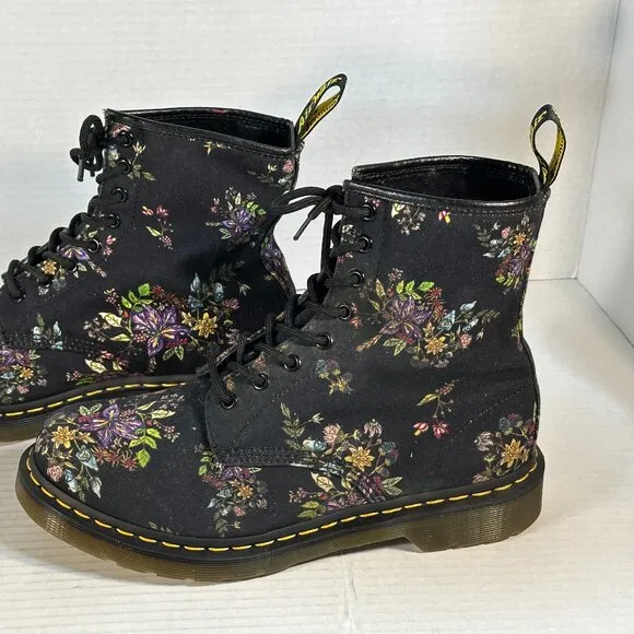 Dr. Martens L-10 Floral Boots
