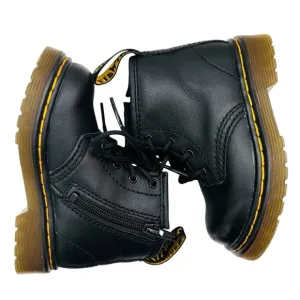 Dr. Martens Leather  Lace Up Side Zipper Boots