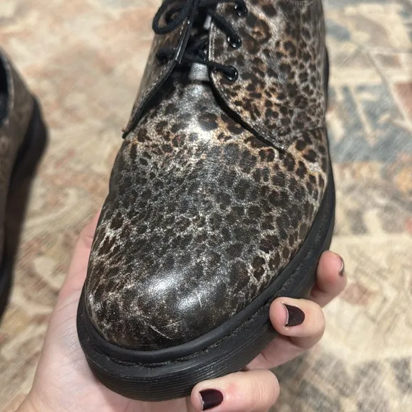 Dr. Martens leopard Oxford shoes 14482 US 11