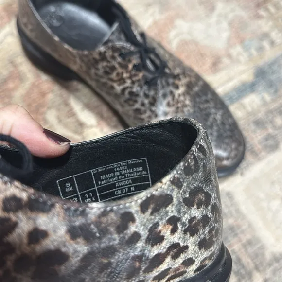 Dr. Martens leopard Oxford shoes 14482 US 11