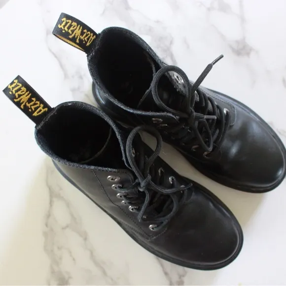 Dr. Martens Luana Black Combat Boots