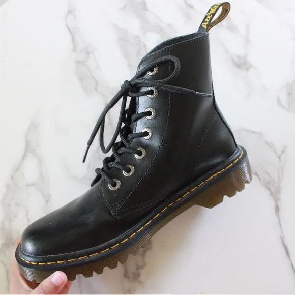 Dr. Martens Luana Black Combat Boots