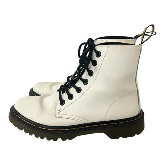Dr  Martens Luana White Combat Boots Women's Size US 7 L  AirWair #AW004