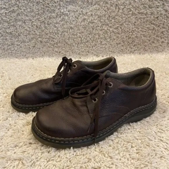 Dr. Martens Men’s Ordell Pebbled Brown Leather Oxford Lace Up Shoes Size US 12