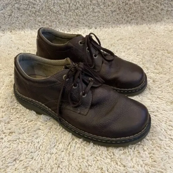Dr. Martens Men’s Ordell Pebbled Brown Leather Oxford Lace Up Shoes Size US 12