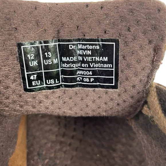 Dr Martens Nevin AW004 Mens Size 13 Aged Brown Seamed Toe Oxford