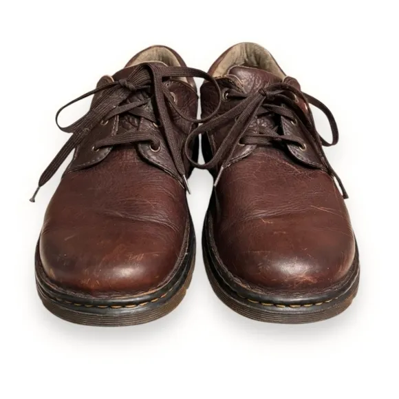 DR. MARTENS Ordell Brown Leather Oxford Shoes Style