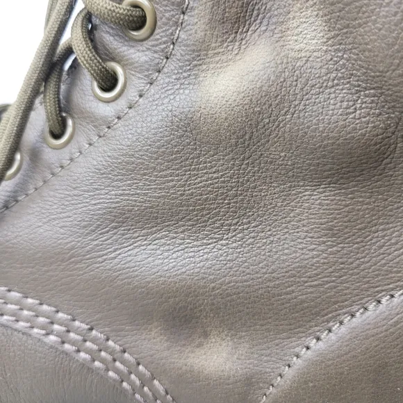 Dr. Martens Pascal 1460 Women's Ankle Combat Boots Size 10 Green Olive Leather