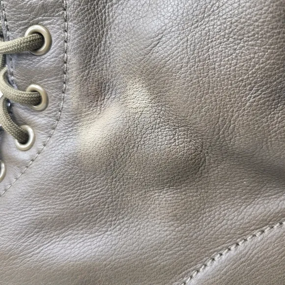 Dr. Martens Pascal 1460 Women's Ankle Combat Boots Size 10 Green Olive Leather
