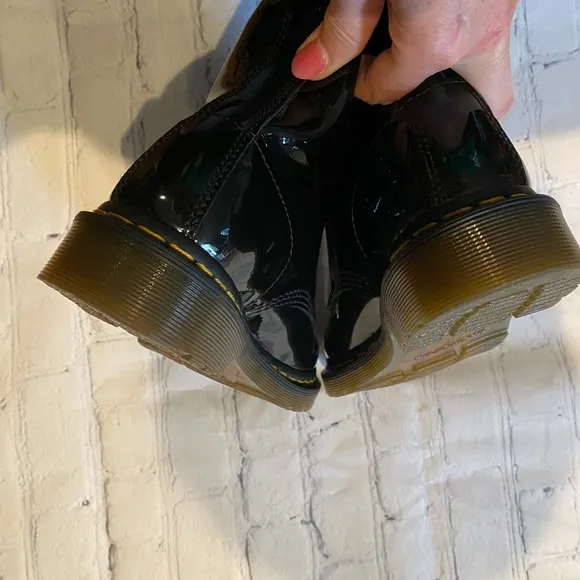 Dr. Martens patent leather combat boots