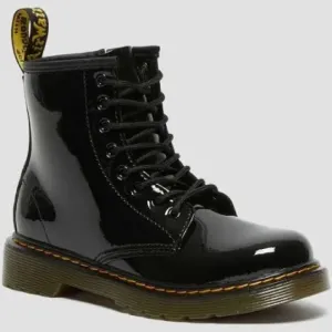 Dr. Martens Patent Leather Lamper Boots | Black 8 Eyes Toddler Size 11 Unisex