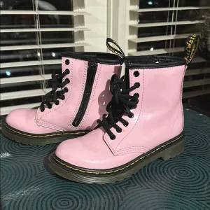 Dr. Martens Pink Lace-Up Boots