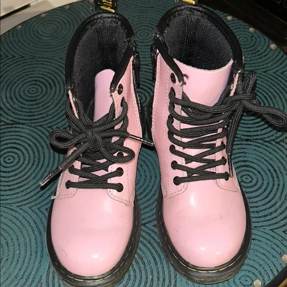 Dr. Martens Pink Lace-Up Boots
