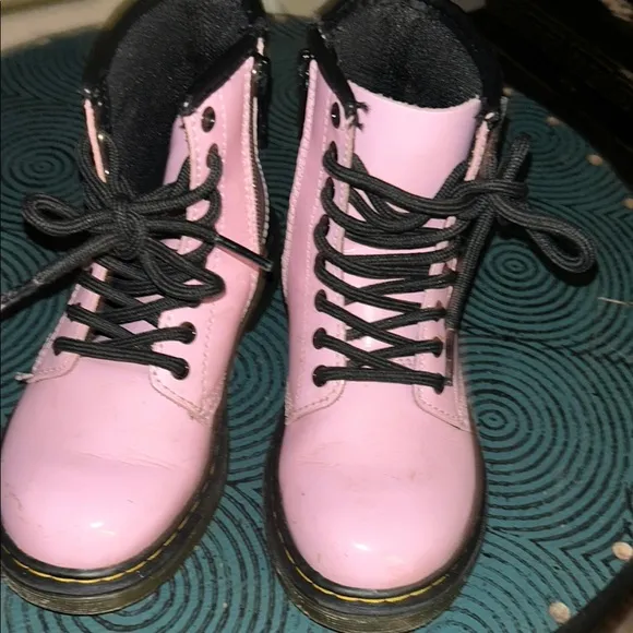 Dr. Martens Pink Lace-Up Boots