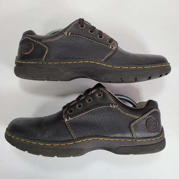 Dr. Martens Rockland Brown Pebbled Leather Oxford Shoes Men Size 11