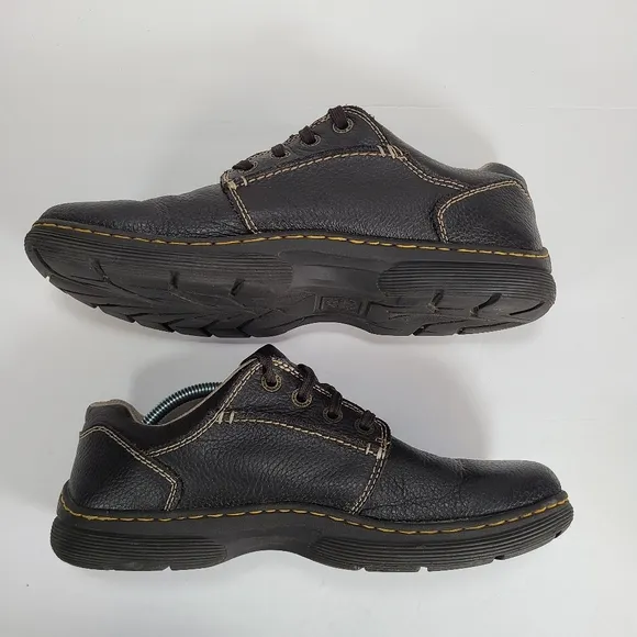 Dr. Martens Rockland Brown Pebbled Leather Oxford Shoes Men Size 11