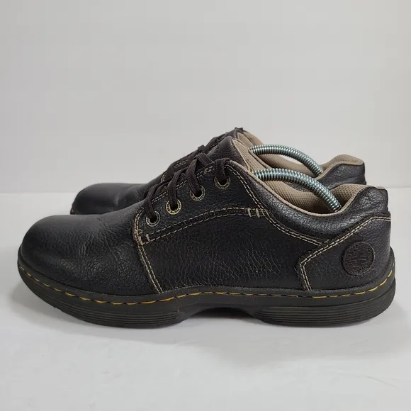 Dr. Martens Rockland Brown Pebbled Leather Oxford Shoes Men Size 11