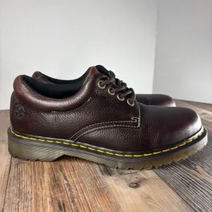 Dr. Martens Shoes Mens 10 Oxford Loafers Boston Brown Leather Docs Chunky Street
