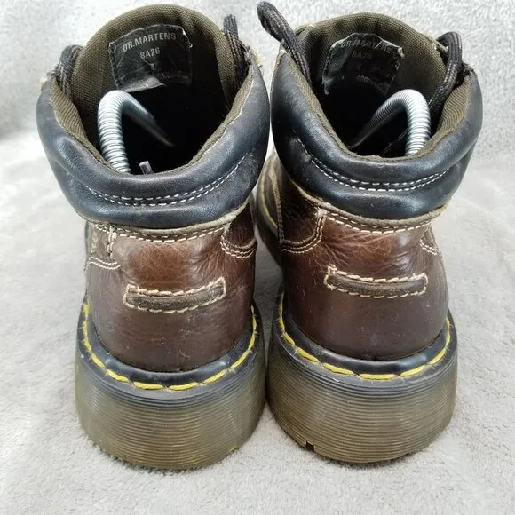 Dr Martens Shoes Mens Size 8 Made In England Y2K Vintage Brown Leather Boots