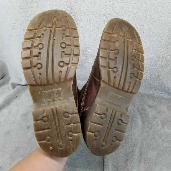 Dr Martens Shoes Mens Size 8 Made In England Y2K Vintage Brown Leather Boots