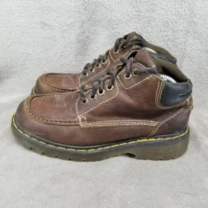 Dr Martens Shoes Mens Size 8 Made In England Y2K Vintage Brown Leather Boots