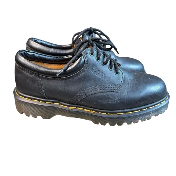Dr Martens The Original Classic Oxford Mens 6 Black Shoes England Vintage S1
