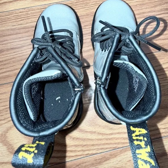 Dr. Martens Toddler 1460 AirWair Silver Glitter Lace Up Boots