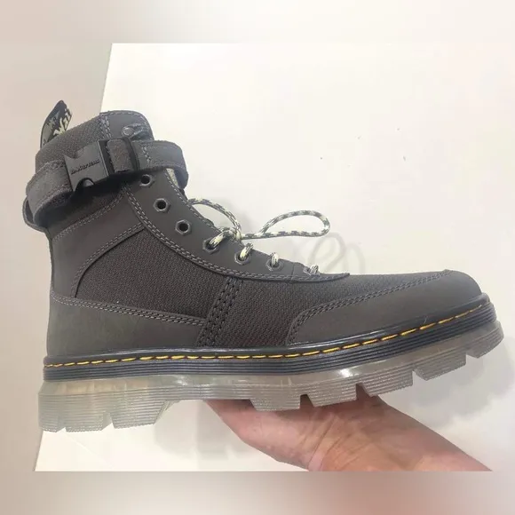 Dr. Martens Unisex Combs Tech Combat Leather Boots