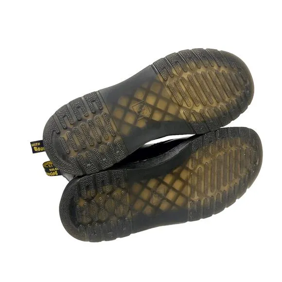 Dr Martens Unisex M 7 L 8 Zavala Black Lace Up Combat Boots